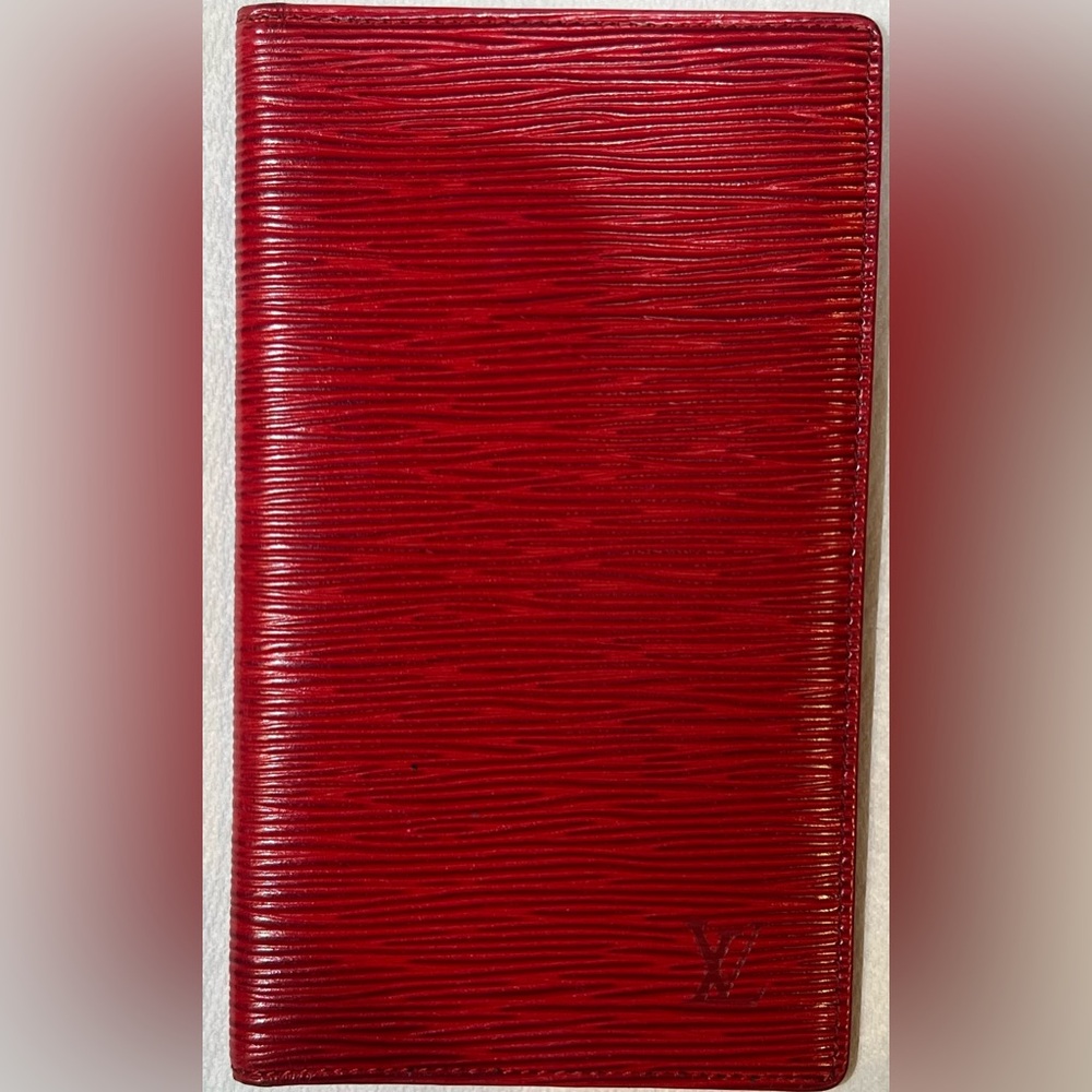 Louis Vuitton Scarlet Epi Leather Card Holder